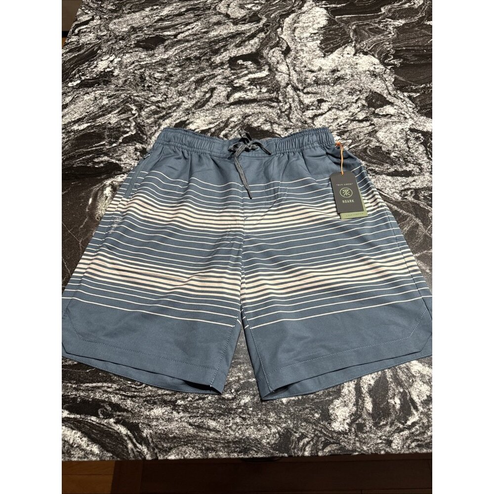 Roark Run Amok Serrano 2.0 Shorts 4 Way Stretch Navy Blue Mens S NWT $69 RS301